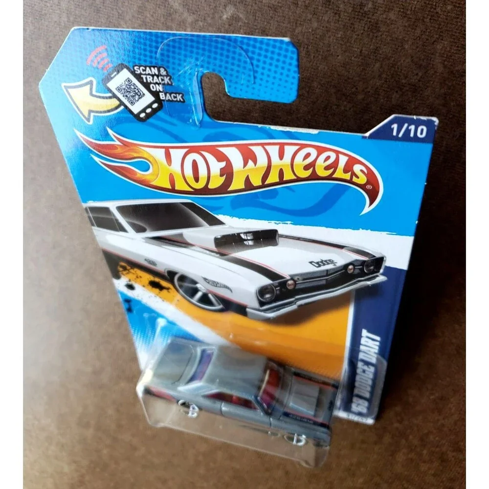 2012 Hot Wheels '68 DODGE DART Metalflake Gray Muscle Mania Mopar '12 01/10 1:64
